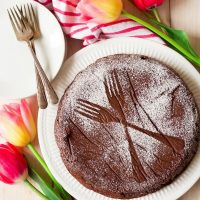 Double Chocolate Flourless Chocolate Torte