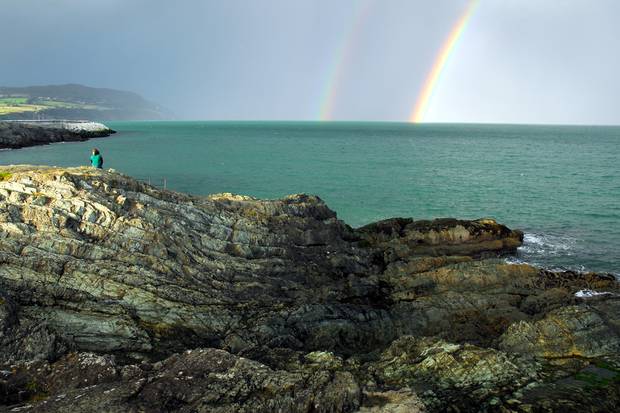 Greystones, Co. Wicklow, Rainbow.JPG