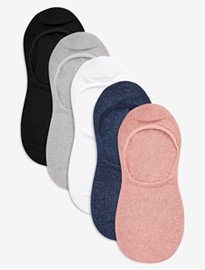 Next Metallic Invisible Socks Five Pack