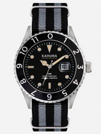 Kahuna Black And Grey Nato Strap Watch