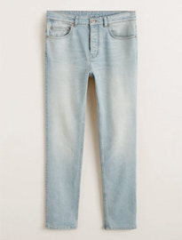 He By Mango Slim-fit Light Vintage Wash Tim Jeans