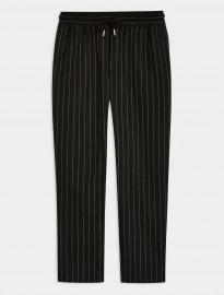 Topman Black Pinstripe Joggers