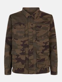 New Look Green Camo Long Sleeve Shacket