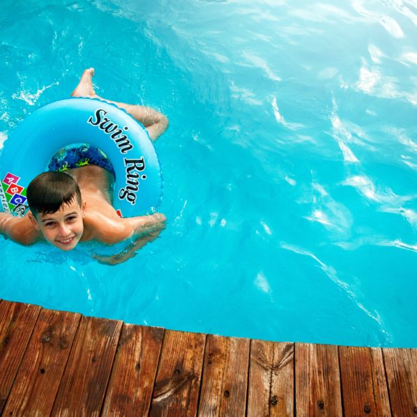 boy in pool