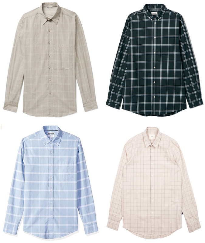 The best windowpane check shirts