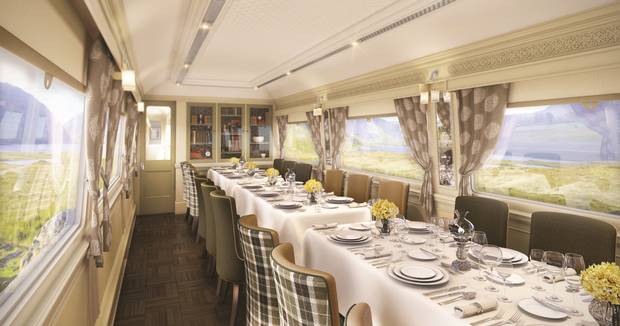 Belmond Grand Hibernian Train, Wexford Dining car.jpg