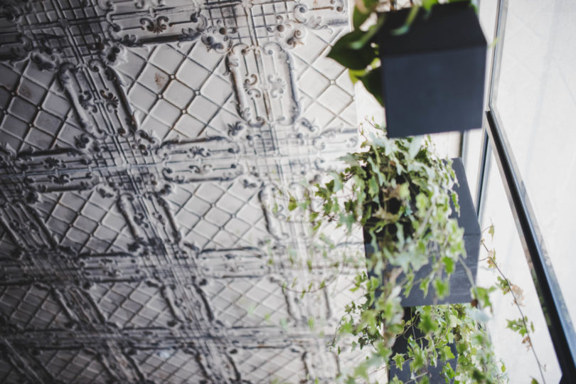 The hotel's ceiling is made from recycled ceramic tiles. Photo: Or Kaplan.