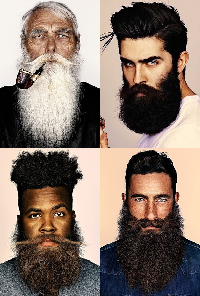 Men's Bushy, Long and Unruly Beards