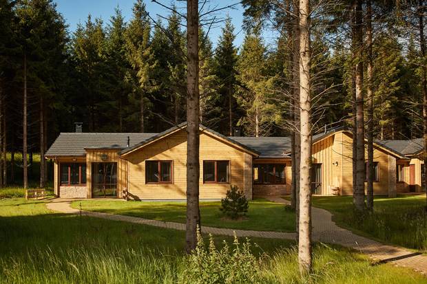 One og the lodges at Center Parcs Longford Forest