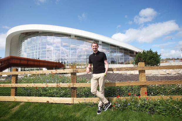 Pól Ó Conghaile at Center Parcs Ireland. Photo: Leon Farrell / Photocall.