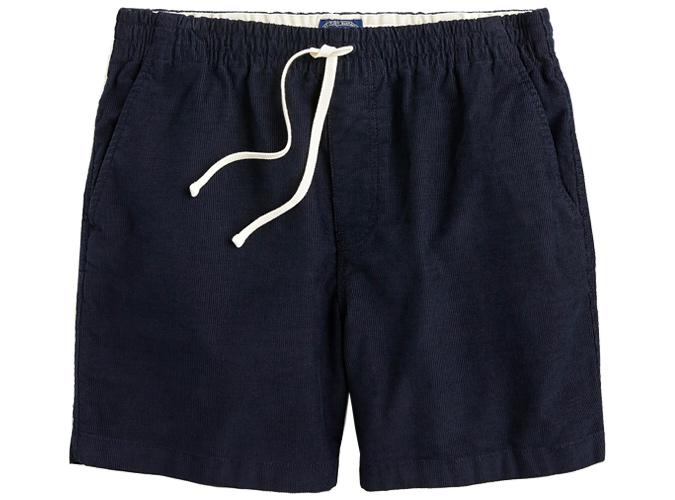 Dock short in stretch corduroy