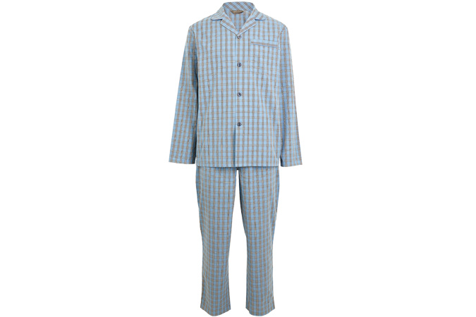 M&S COLLECTION Cotton Checked Pyjama Set