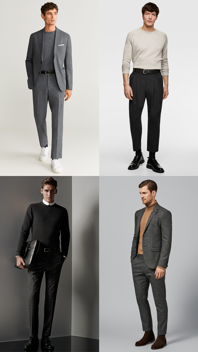 How to wear knitwear with a suit