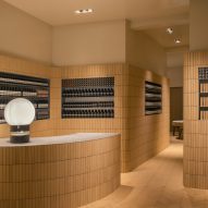 Interiors of Aesop Brussels store on Rue de Namur, Brussels, designed by Bernard Dubois