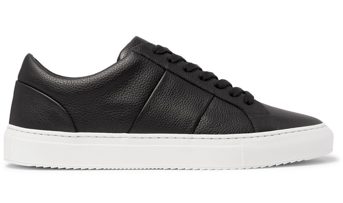 MR P. Larry Pebble-Grain Leather Sneakers