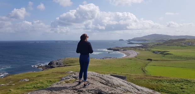 Gillian Tsoi at Malin Head