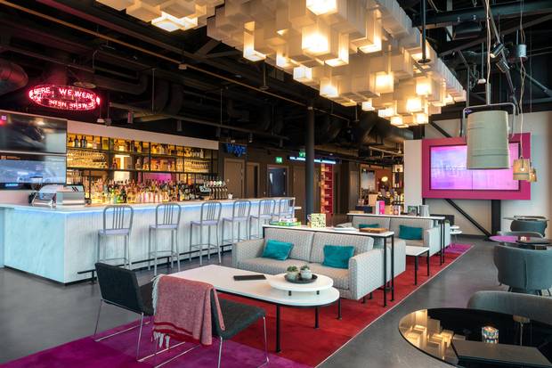 The WXYZ bar in Dublin's Aloft hotel