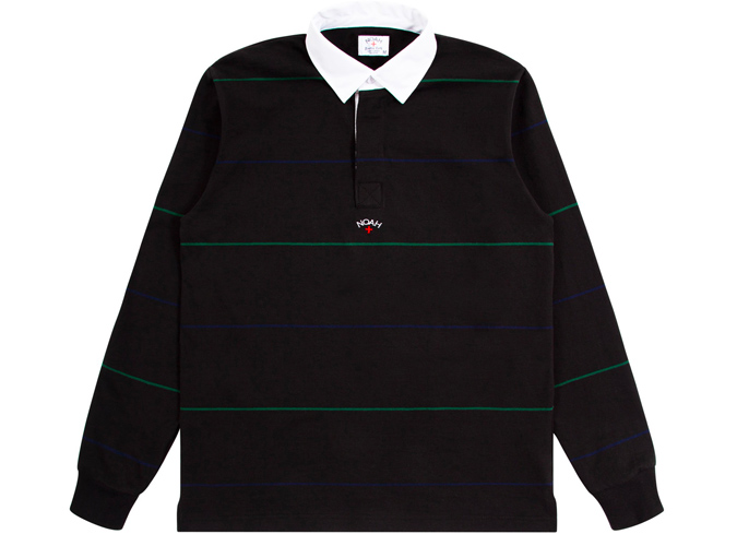 Noah Alternating Stripe Rugby (Black)