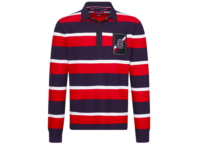 MULTICOLOUR STRIPE RUGBY SHIRT