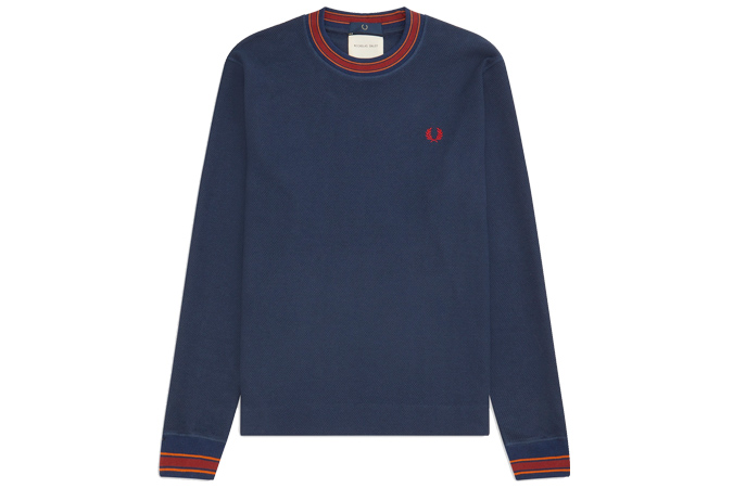 NICHOLAS DALEY Waffle Knit Sweatshirt