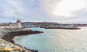 Howth lighthouse, on the peninsula of the same name.