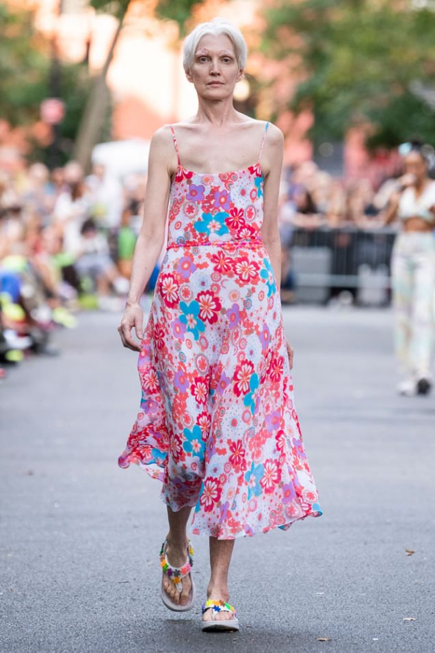 Kathleen McCain Engman on the Collina Strada Spring 2020 runway.