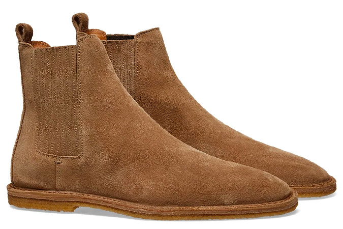 SAINT LAURENT NINO CREPE SOLE SUEDE CHELSEA BOOT