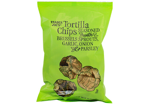 Tortilla Chips Seasoned With Brussel Sprouts, Garlic, Onion & Parsely