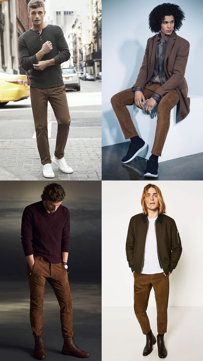 the best ways to wear brown trousers