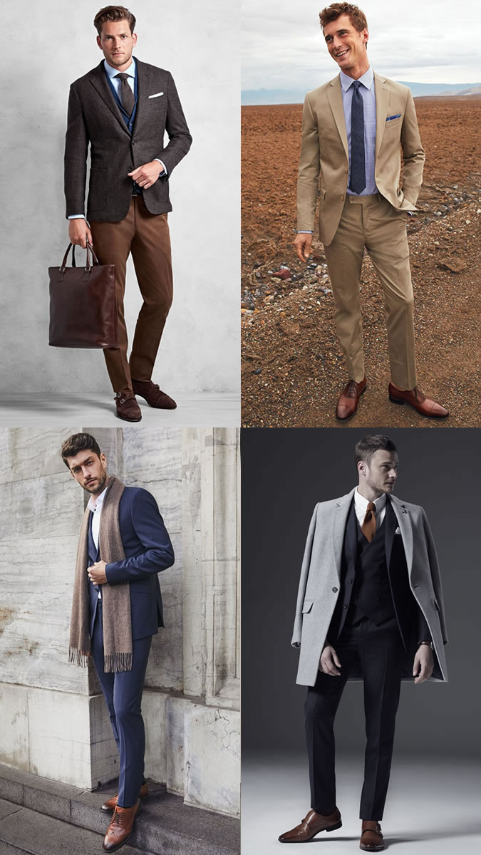 what to wear with brown shoes