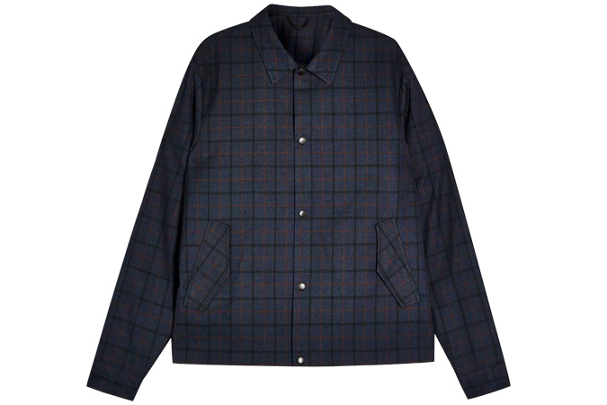 Navy Check Smart Jacket