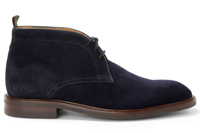 John Lewis & Partners Hallaton Suede Chukka Boots, Navy