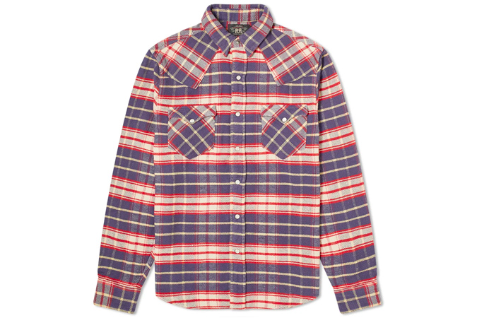 RRL HEAVY PLAID SHIRT