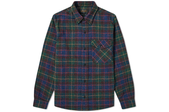 BEAMS PLUS TWEED CHECK GUIDE SHIRT