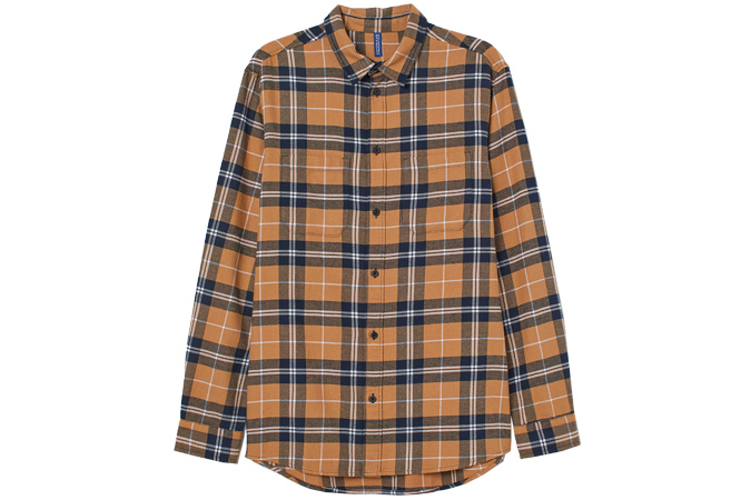 h&m Cotton flannel shirt