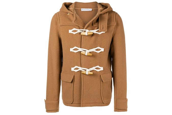 JW ANDERSON men's camel duffle coat