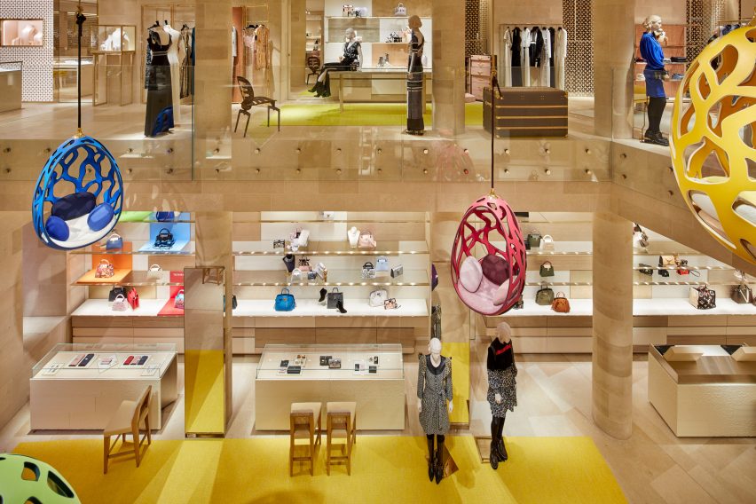 Louis Vuitton store on London's New Bond Street, designed by Peter Marino