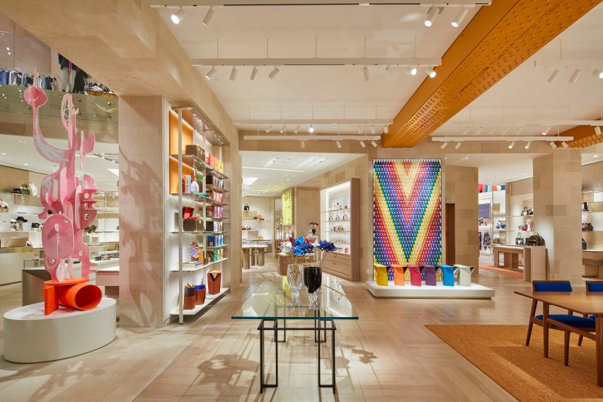 Louis Vuitton store on London's New Bond Street, designed by Peter Marino