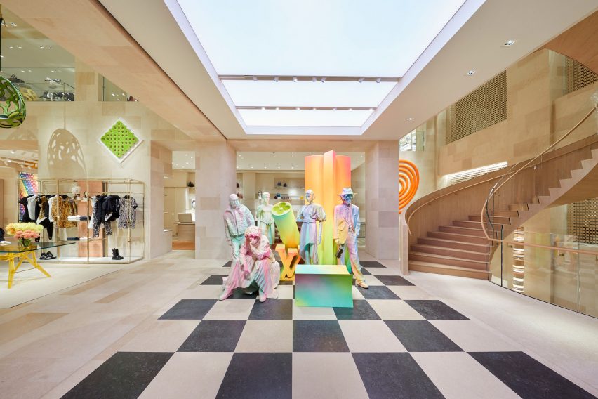 Louis Vuitton store on London's New Bond Street, designed by Peter Marino