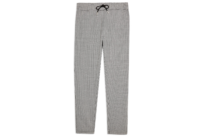 Black And White Houndstooth Joggers