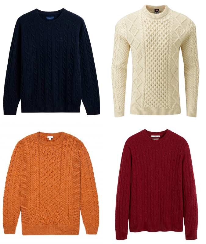 The best cable knit jumpers for men