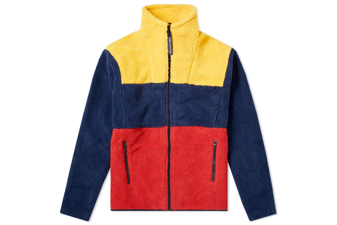 BILLIONAIRE BOYS CLUB COLOUR BLOCK ZIP FLEECE