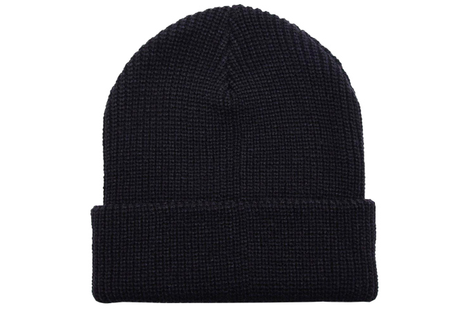 RIB KNIT BEANIE HAT