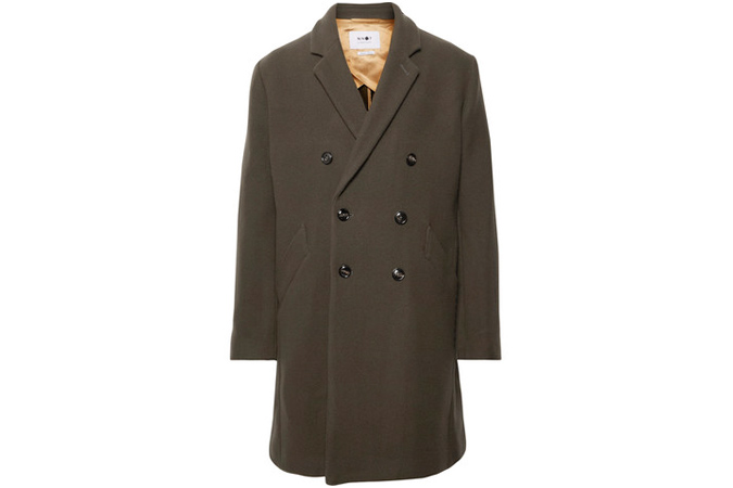 NN07 Rasmus Double-Breasted Virgin Wool-Blend Overcoat