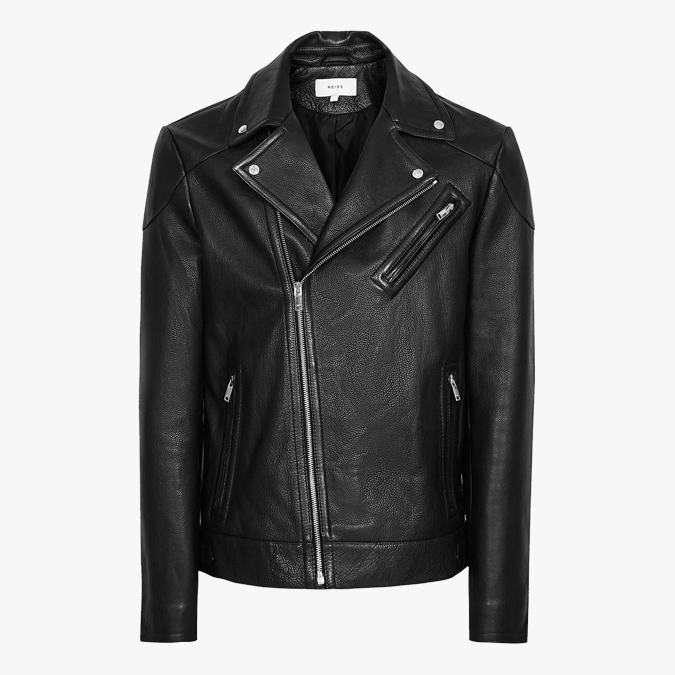 reiss MIMO LEATHER BIKER JACKET