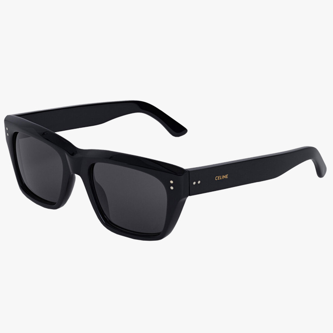 celine BLACK FRAME 01 SUNGLASSES IN ACETATE WITH POLARIZED LENSES