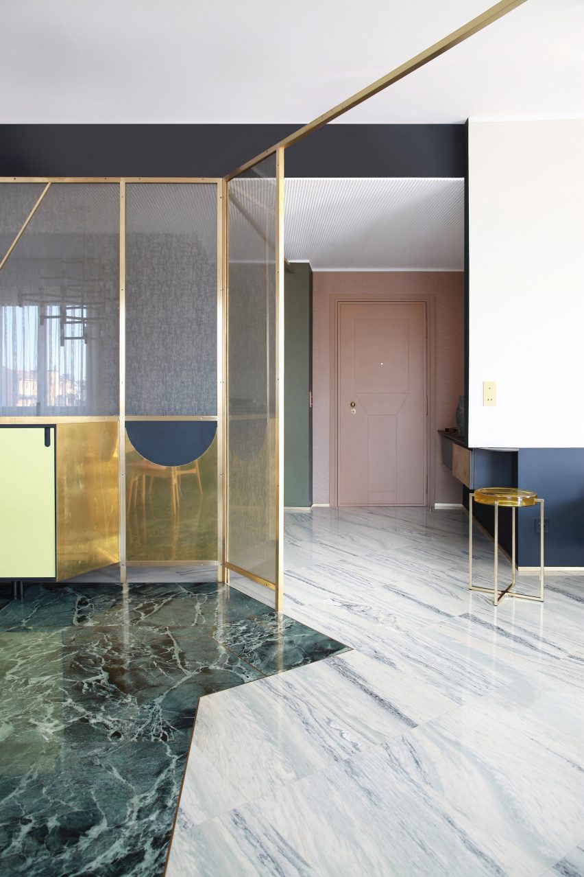 Teorema Milanese apartment, designed by Marcante Testa