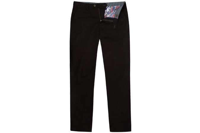 Ted Baker Clenchi Slim Fit Chinos, Black