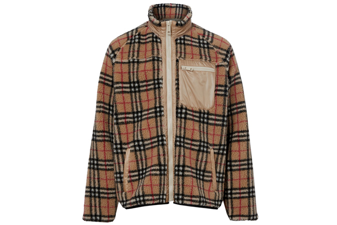 Vintage Check Fleece Jacket