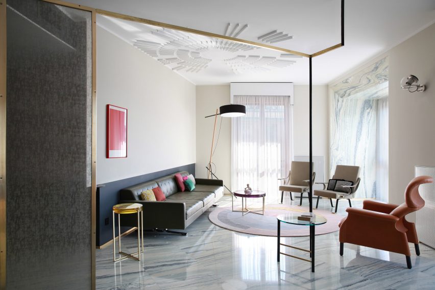 Teorema Milanese apartment, designed by Marcante Testa